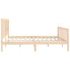 vidaXL Massivholzbett 200x200 cm