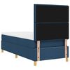 vidaXL LED Boxspringbett mit Matratze Blau 80 x 200 cm Stoff