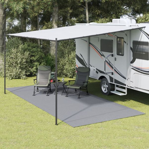vidaXL Zeltteppich Hellgrau 6x2,5 m