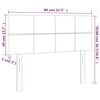 vidaXL Kopfteil Blau 80x5x78/88 cm Stoff