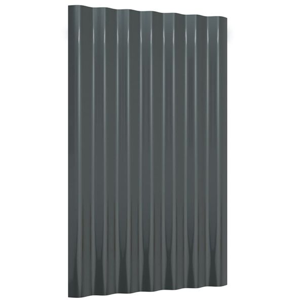 vidaXL Dachpaneele 36 Stk. Verzinkter Stahl Anthrazit 60x36cm