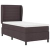 vidaXL Boxspringbett mit Matratze Dunkelbraun 80 x 200 cm Stoff