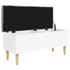 vidaXL Sitzbank mit Stauraum Wei&szlig; 102x42x46 cm Holzwerkstoff