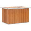 vidaXL Au&szlig;enlagerbox Holz 109 x 67 x 65 cm Verzinkter Stahl
