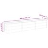 vidaXL Garten-Hochbeet 300x50x54 cm WPC Grau