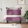vidaXL H&auml;ngevorderseite Wandmontiert Lila 110 x 55 x 5 cm Samt