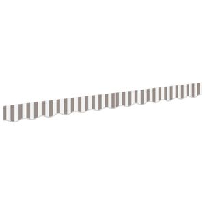 vidaXL Markisensch&uuml;rzen-Ersatz Hellgrau und Wei&szlig; 329 x 20 cm Polyester