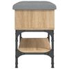 vidaXL Schuhbank Sonoma-Eiche 62x32x45 cm Holzwerkstoff