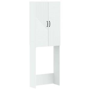 vidaXL Toilettenschrank HAARLEM Wei&szlig; 66 x 25,5 x 190 cm Holzwerkstoff