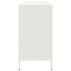 vidaXL Sideboard Weiß 135x39x73,5 cm Kaltgewalzter Stahl