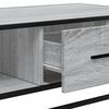vidaXL Couchtisch Grau Sonoma 100x57x35 cm Holzwerkstoff und Metall