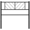 vidaXL Ersatz-Kopfteil Metall Schwarz 75 cm