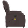 vidaXL Massagesessel Elektrisch Dunkelbraun Stoff