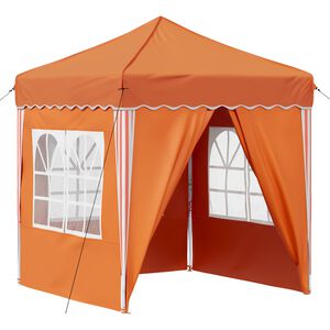 vidaXL Pop-up Partyzelt 195 x 195 x 245 cm Orange Oxford-Stoff