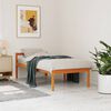 vidaXL Seniorenbett Wachsbraun 90x190 cm Massivholz Kiefer