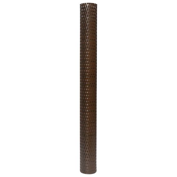 vidaXL Balkon-Sichtschutz Braun und Schwarz 1000x80 cm Poly Rattan