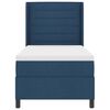 vidaXL Boxspringbett mit Matratze mit Kopfteil Blau 90 x 190 cm Stoff