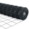 vidaXL Eurozaun Grau 0,4 x 50 m PVC-beschichtetes Eisen