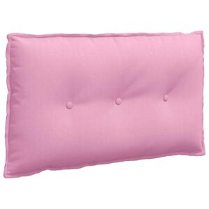 vidaXL R&uuml;ckenkissen Rosa 80 x 19 x 50 cm Stoff