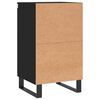 vidaXL Sideboards 2 Stk. Schwarz 40x35x70 cm Holzwerkstoff