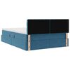 vidaXL Aufbewahrungsbett mit Matratze Dunkelblau 140 x 200 cm Samt