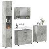 vidaXL Badezimmerm&ouml;bel-Set 4 pcs Beton Grau Sperrholz und Metall