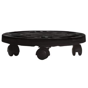 vidaXL Pflanzenroller 30 cm Durchmesser Schwarz 170 kg