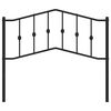 vidaXL Ersatz-Kopfteil Metall Schwarz 107 cm
