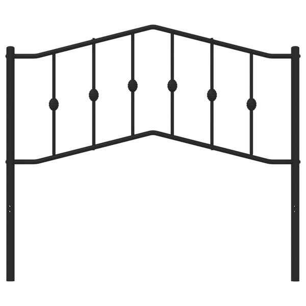 vidaXL Ersatz-Kopfteil Metall Schwarz 107 cm