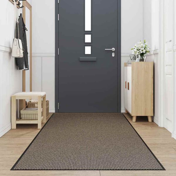 vidaXL Fu&szlig;matte Braun 115x500 cm