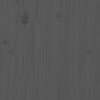 vidaXL Massivholzbett Grau Kiefer 100x200 cm