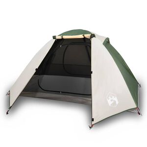 vidaXL Kuppel-Campingzelt 2 Personen Gr&uuml;n Wasserdicht