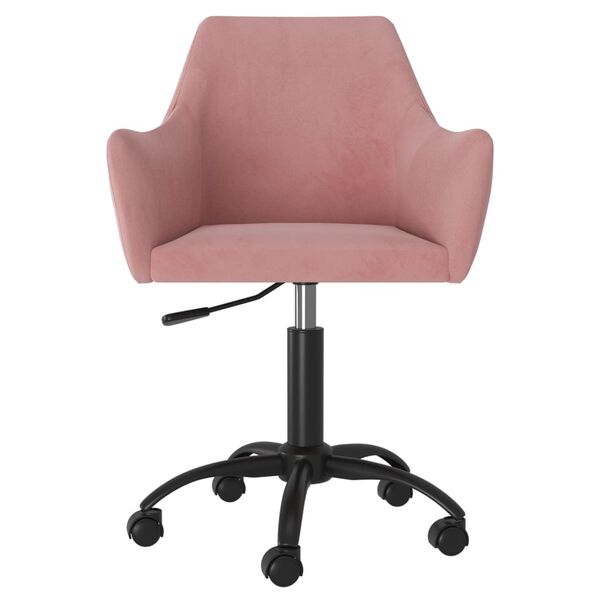 vidaXL Esszimmerstuhl Drehbar Rosa Samt