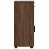 vidaXL Badezimmerschrank mit T&uuml;r Braun Eichen-Optik 30 x 35 x 80 cm