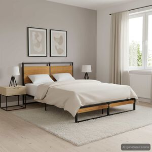 vidaXL Bettgestell Metall 120x200 cm