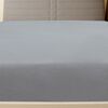 vidaXL Spannbettlaken Jersey Grau 140x200 cm Baumwolle