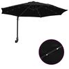 vidaXL Garten-Sonnenschirm Schwarz 248 x 248 x 148 cm