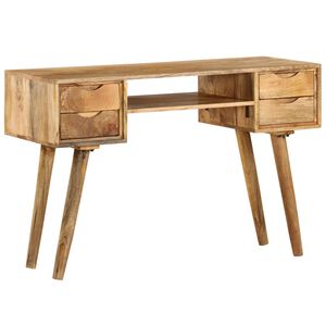 vidaXL Schreibtisch Massivholz Mango 115&times;47&times;76 cm