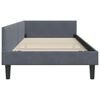 vidaXL Eckbettgestell Dunkelgrau 90 cm x 190 cm SamtundSperrholz