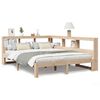 vidaXL Massivholzbett mit Regal ohne Matratze 150x200 cm Kiefernholz