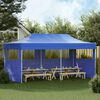 vidaXL Pop-Up-Partyzelt Faltbar Blau 3&times;6 m