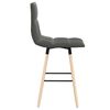 vidaXL Barhocker 2 Stk. Hellgrau Stoff