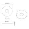 vidaXL Unterlegscheiben 2 pcs Silber 18 x 18 x 1,2 mm Eisen