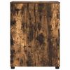 vidaXL Badezimmerschrank mit T&uuml;r Ger&auml;ucherte Eiche 60 x 35 x 80 cm