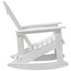 vidaXL Adirondack-Schaukelstuhl Wei&szlig; 92 x 73,5 x 92 cm HDPE