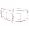 vidaXL Boxspringbett mit Matratze Schwarz 120x190 cm Stoff