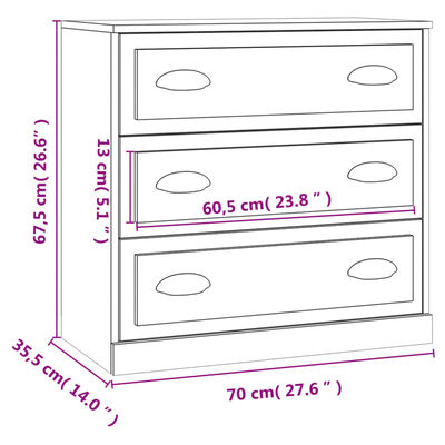 vidaXL Sideboards 2 Stk. Hochglanz-Weiß Holzwerkstoff