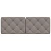 vidaXL Kopfteil-Kissen Taupe 120 cm Stoff