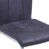 vidaXL 7-tlg. Essgruppe Wildleder-Optik Grau