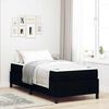 vidaXL Boxspringbett Schwarz 90 x 200 cm Stoff